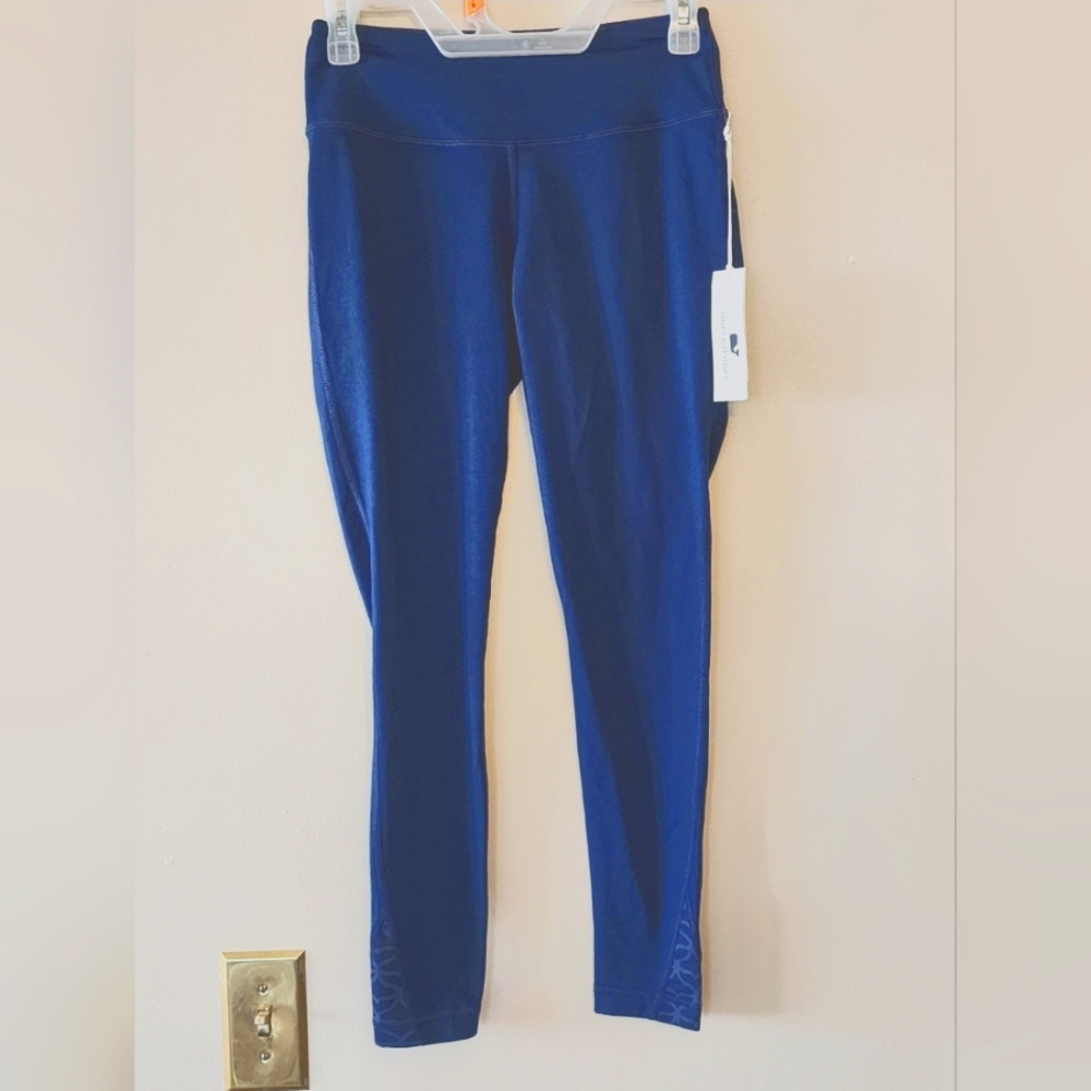 Vineyard Vines performance leggings deep bay xs Msrp 88.00 New with tags